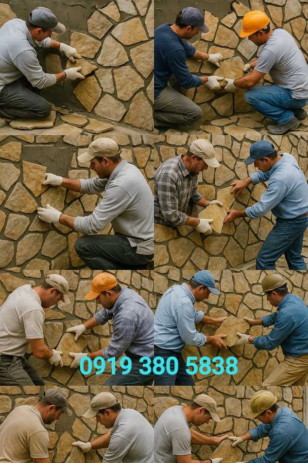 کوهی از سنگ‌های لاشه نامنظم، منبع اصلی سنگ‌های ساختمانی برای دیوارهای باغ و نماهای سنتی.